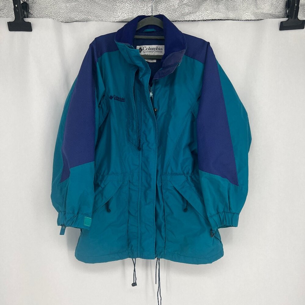 Columbia double whammy Teal and purple jacket